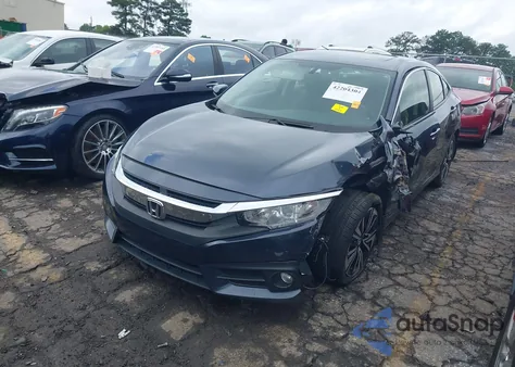 2018 Honda Civic Ex-L from USA, damaged, VIN JHMFC1F71JX018526